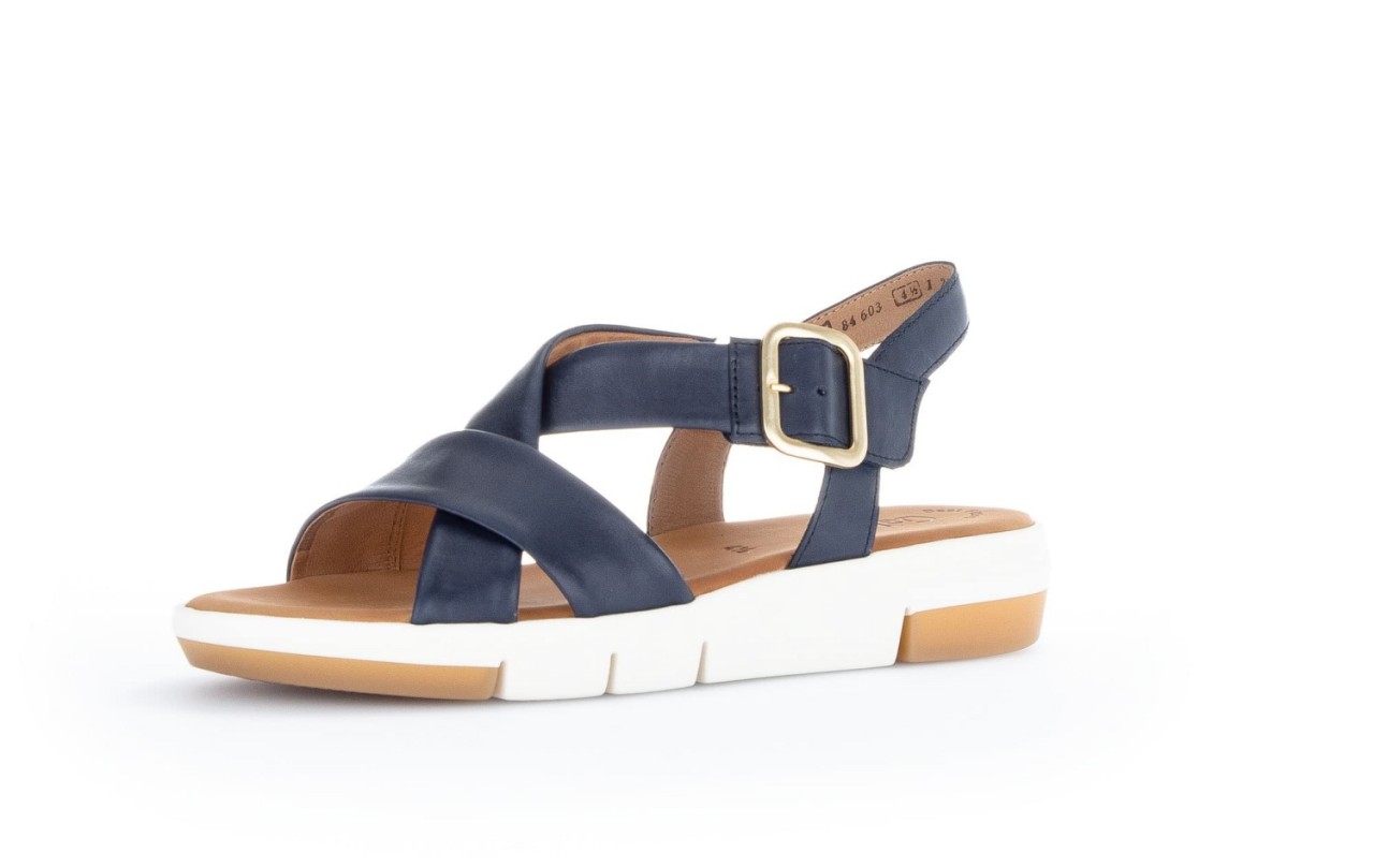 GABOR Komfort Sandalen blau Gabor Fashion Plateau Sandale 24.603.26