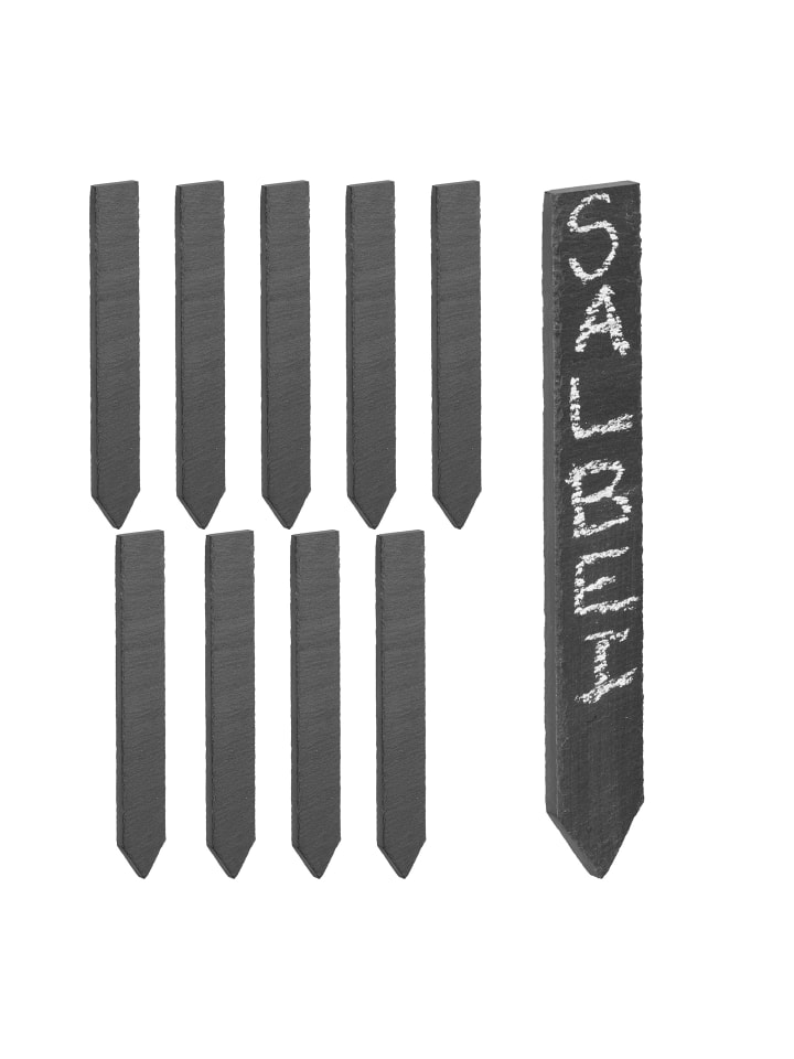relaxdays 10 x Pflanzenstecker in Anthrazit günstig kaufen onesize