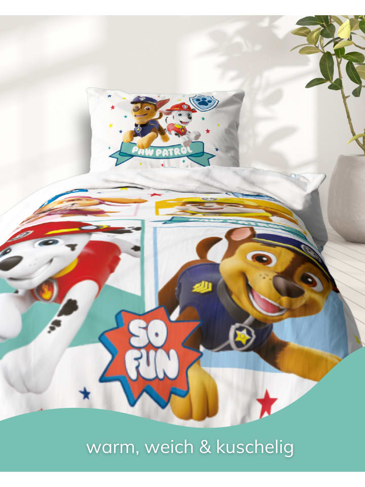 Paw Patrol Bettwäsche-Set Biber/Flanell 
