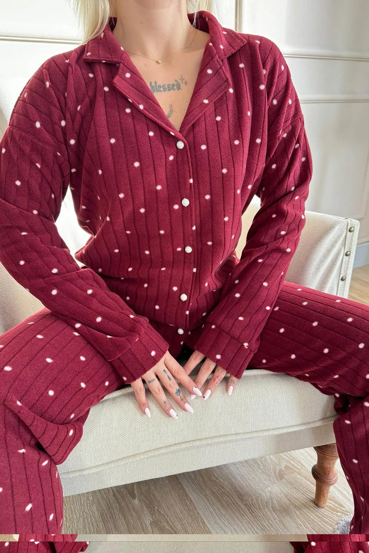 Pijamaevi  Pyjama set - Bordeaux - Print