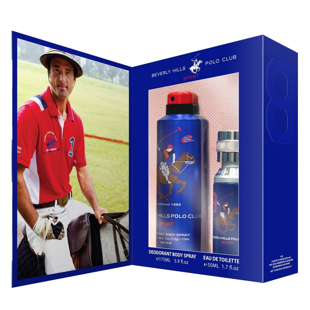 Beverly hills polo club BEVERLY HILLS POLO CLUB SPORT HOMME N°8 Coffret Eau de toilette