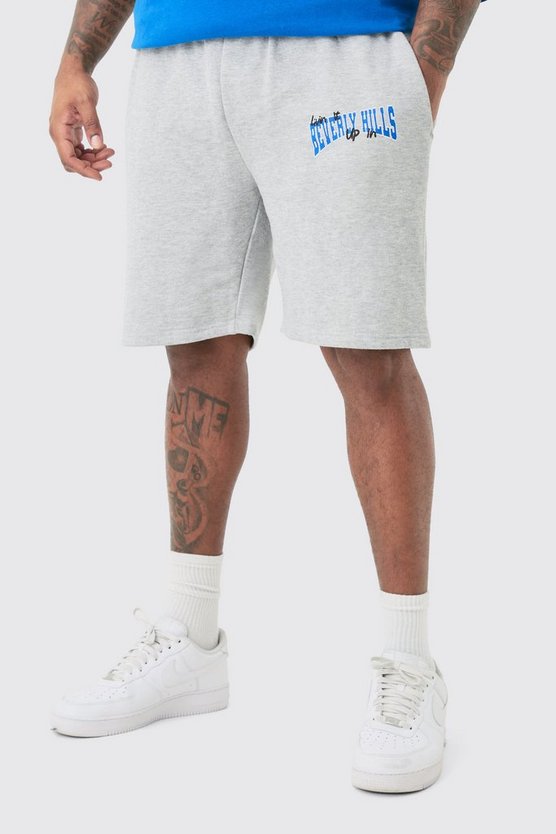 Plus lockere Jersey-Shorts