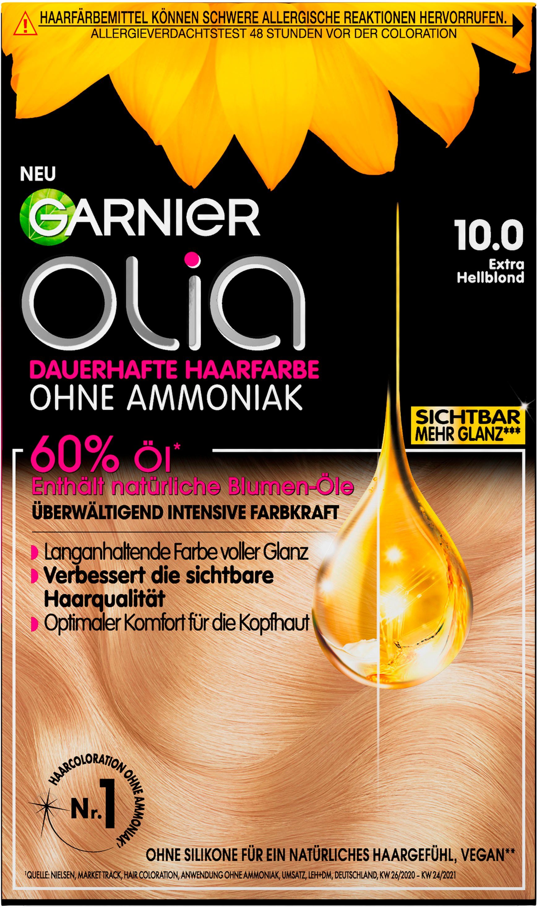 GARNIER Coloration Garnier Olia dauerhafte Haarfarbe, Set, 3-tlg., Ölbasis