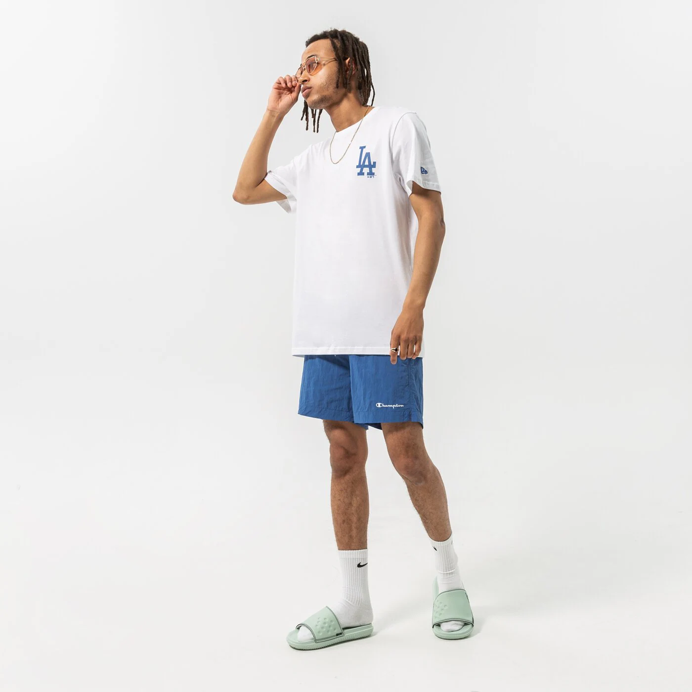 CHAMPION SHORTS BEACHSHORT Blau