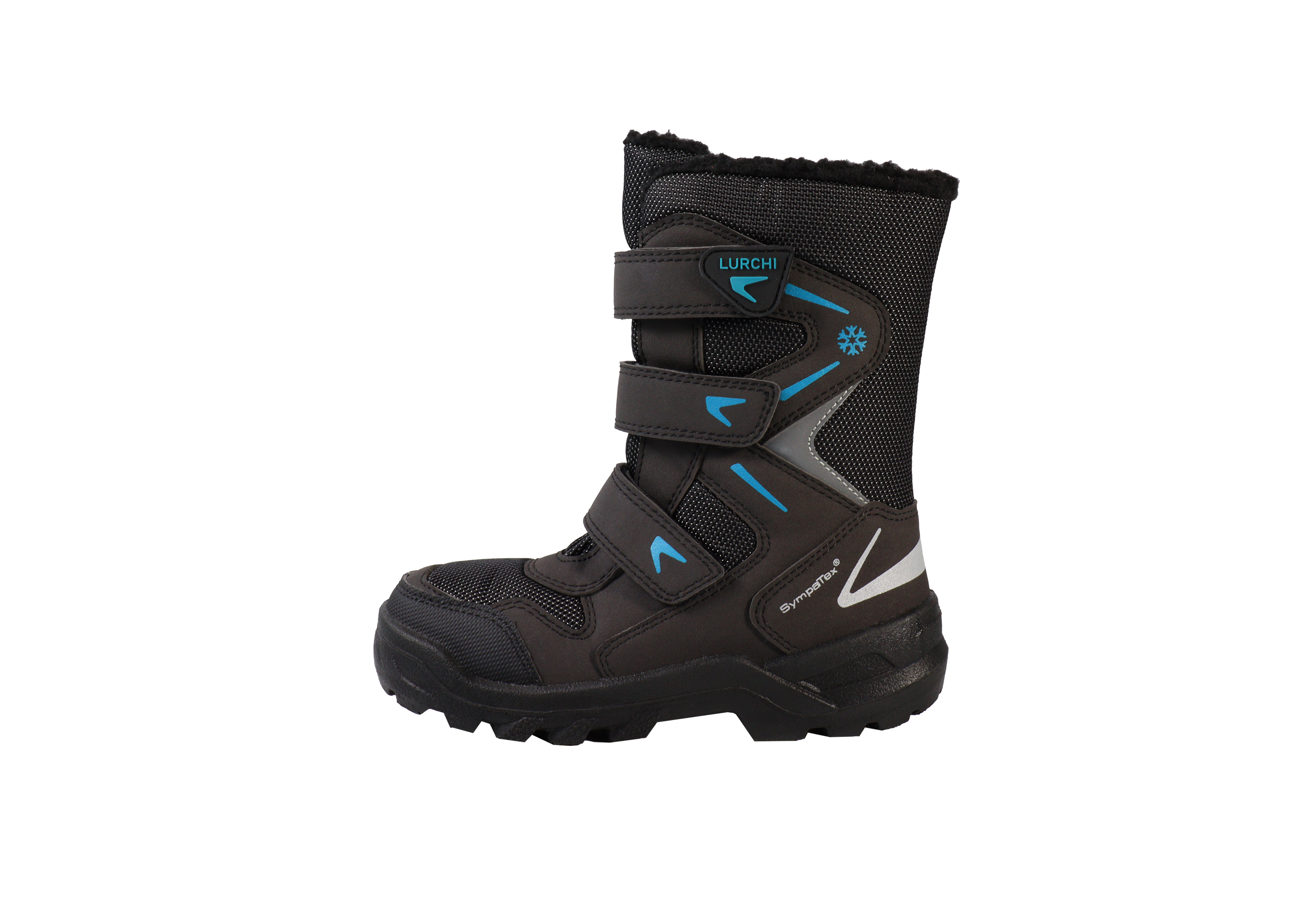 Lurchi Schneestiefel Kristo-SYMPATEX - black-turquoise