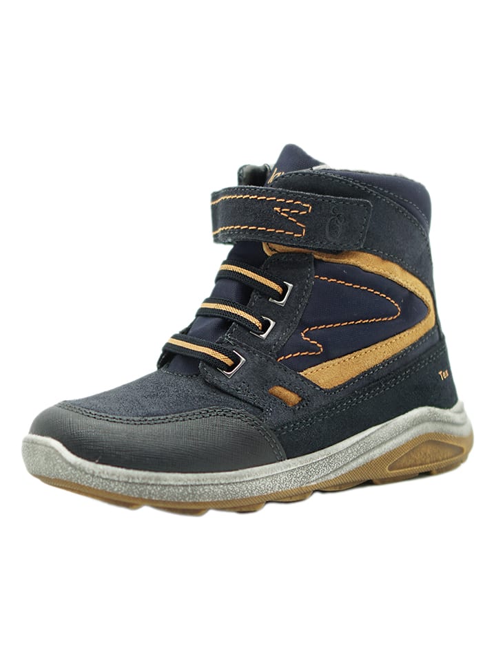 lamino Leder-Winterboots in Dunkelblau günstig kaufen