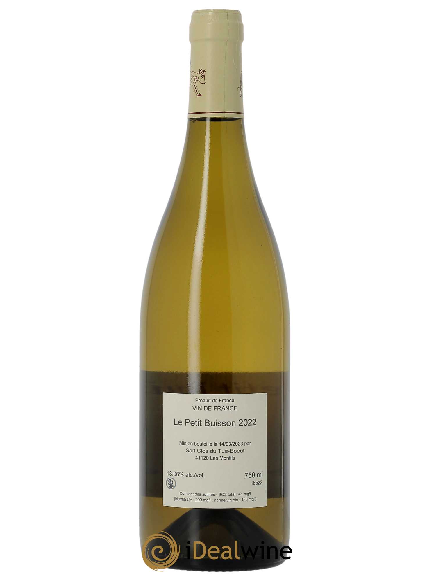 Touraine Le Petit Buisson Clos du Tue-Boeuf  2022 - Lot de 1 Bouteille