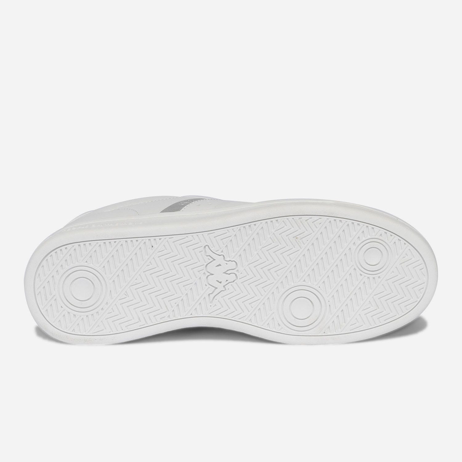 Tennis KAPPA blanc, argent et gris