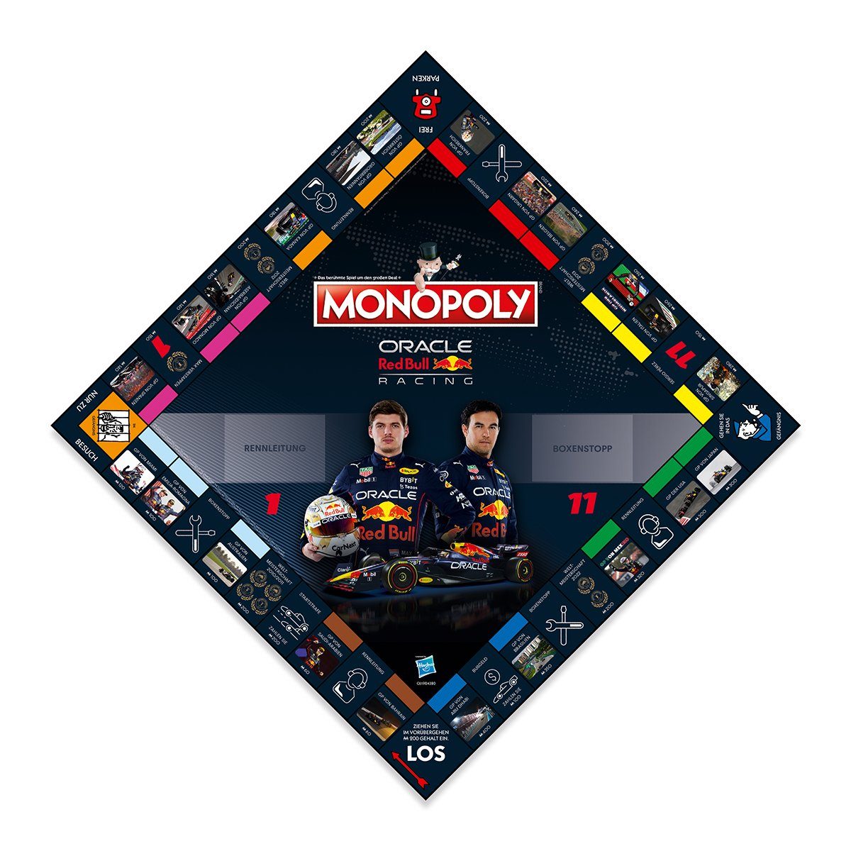 Winning Moves Spiel, Brettspiel Monopoly - Red Bull Racing (deutsch/englisch), komplett zweisprachig
