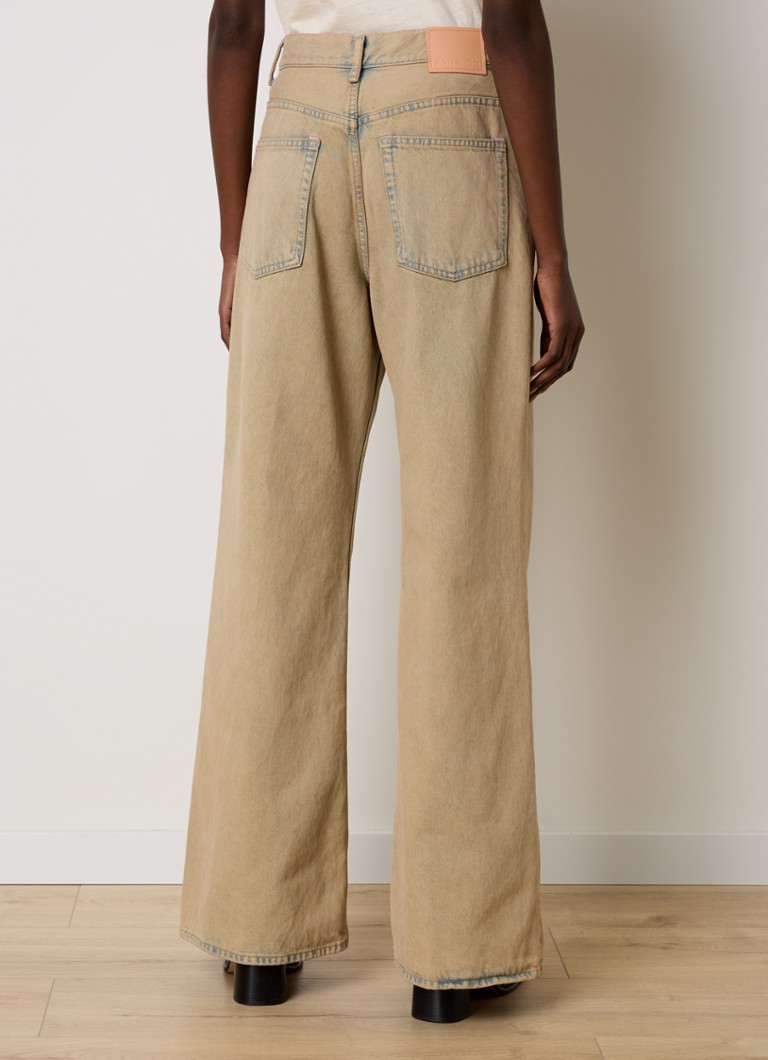 Τζιν Acne Studios με ψηλή μέση και φαρδιά μπατζάκια σε χρωματιστό πλύσιμο