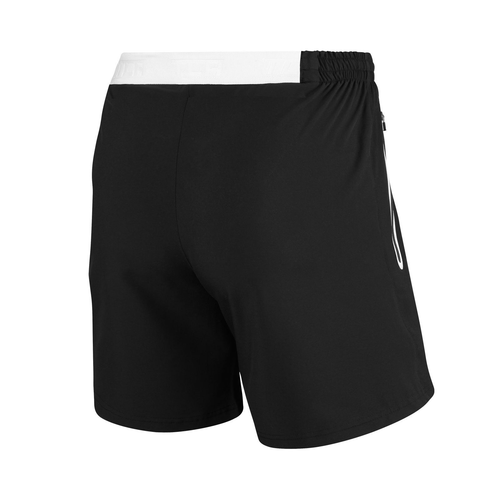 TCA Trainingsshorts TCA Herren Elite Tech Laufhose - Schwarz/Weiss