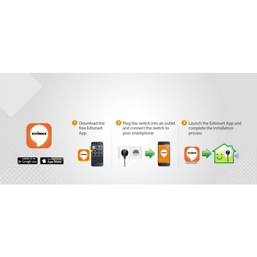 Edimax Smart Plug Steckdose Smart-Home-Steuerelement, mit Messfunktion