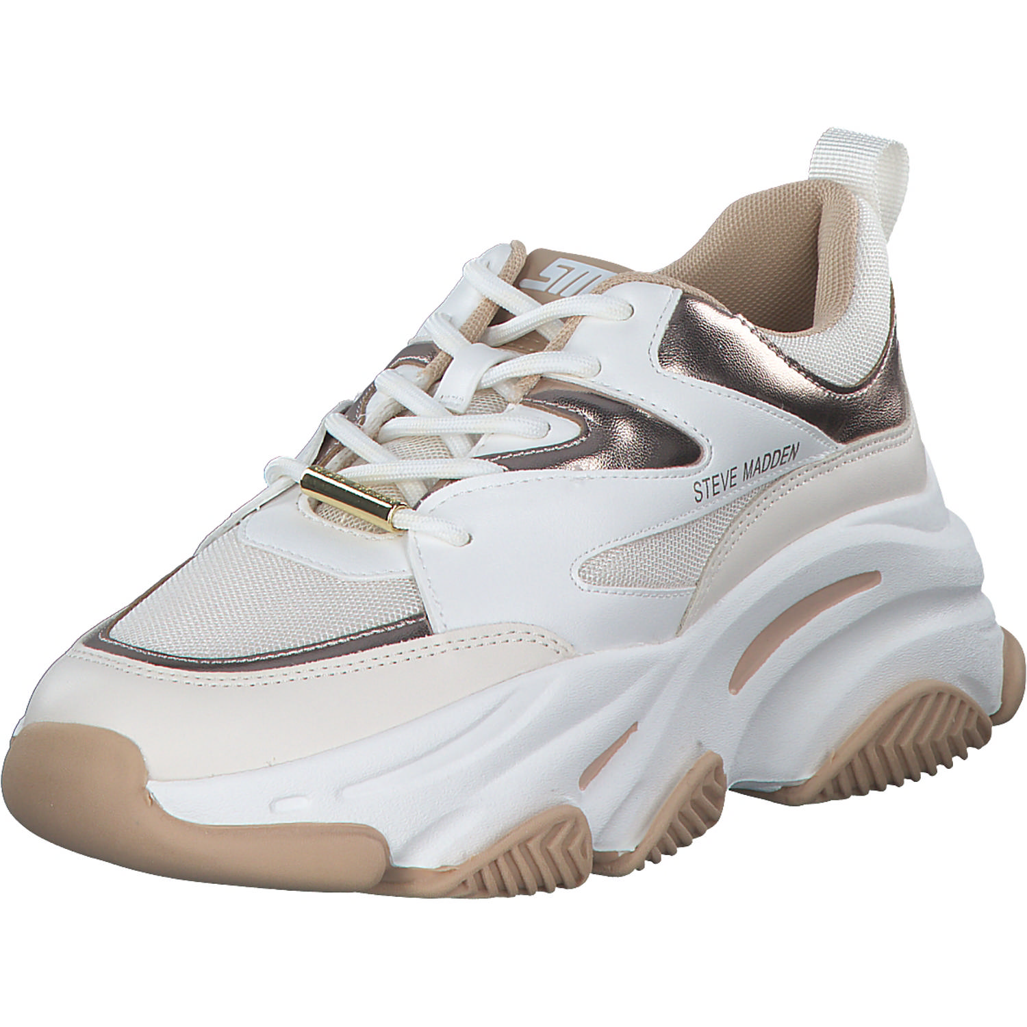 Steve Madden Progressive SM19000096, Schnürschuhe, Damen, Weiß