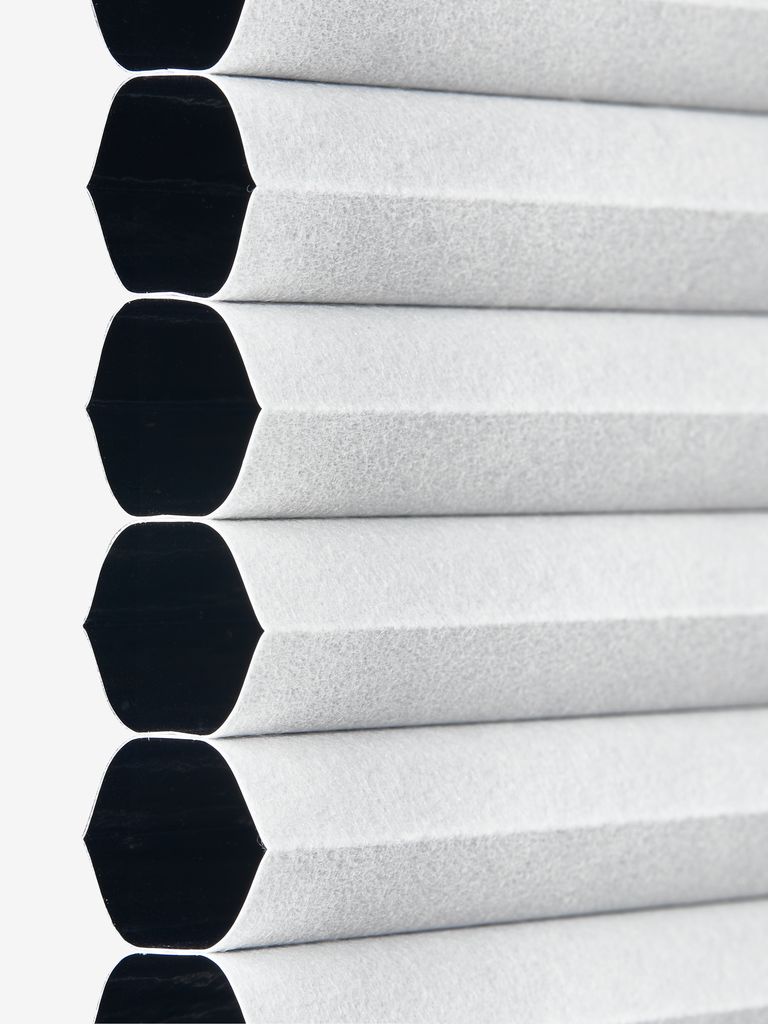 Cortina plissada FUR 80x130cm, dimerizável, dupla, branca