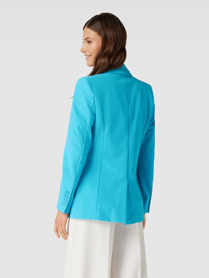 Blazer mit Reverskragen in ozean blau