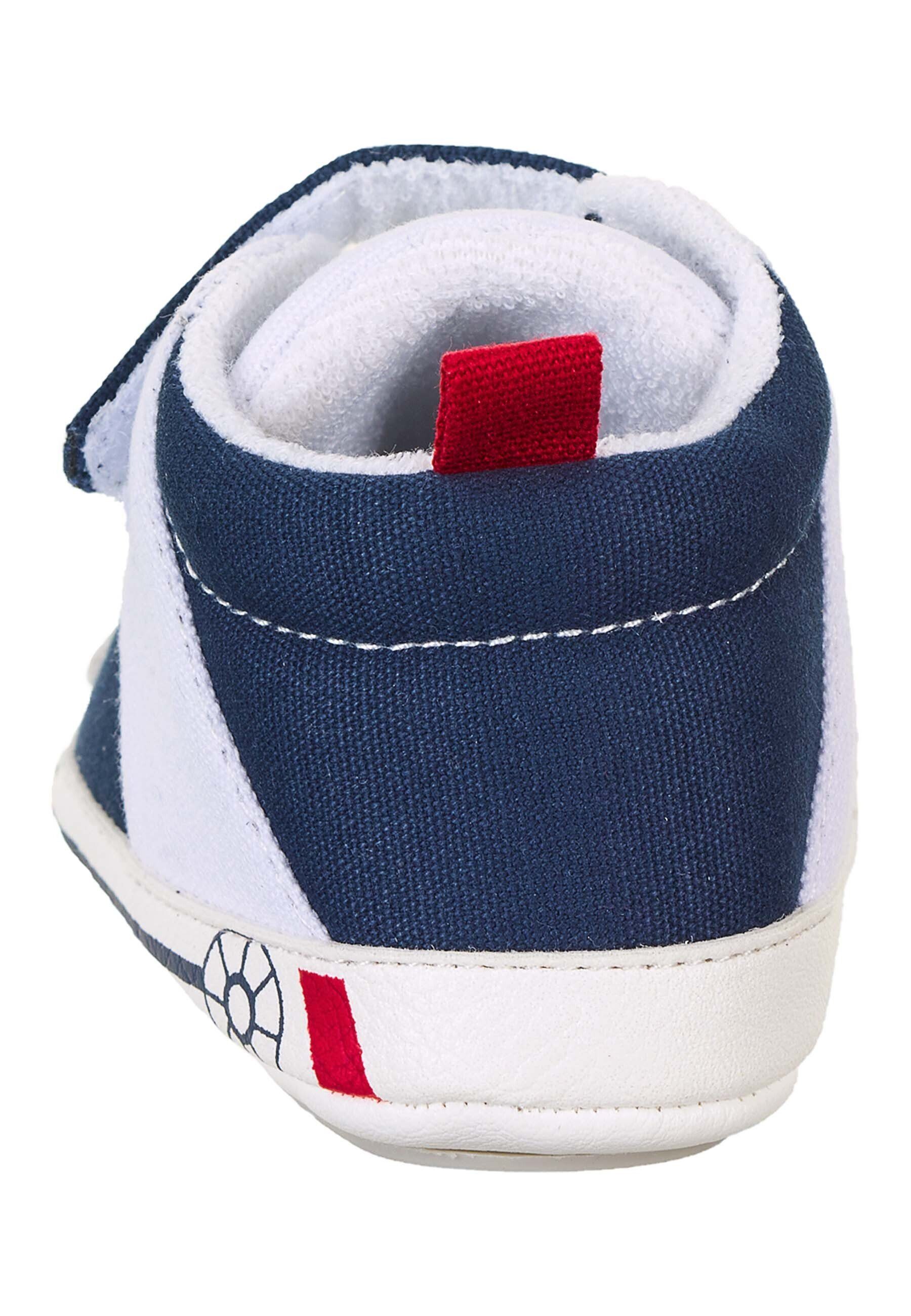 Sterntaler® Baby-Schuh Krabbelschuh (1-tlg) Baby Krabbelschuhe - Baby-Schuh mit elastischen Schnürsenkeln in Marine - Flexible Schuhe mit aufgenähter rutschfester Sohle und Klettverschluss