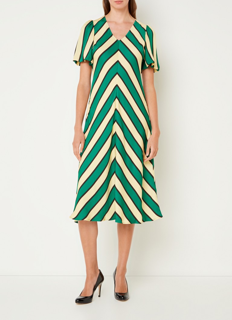 Vestido midi a rayas Meerim de LKBennett