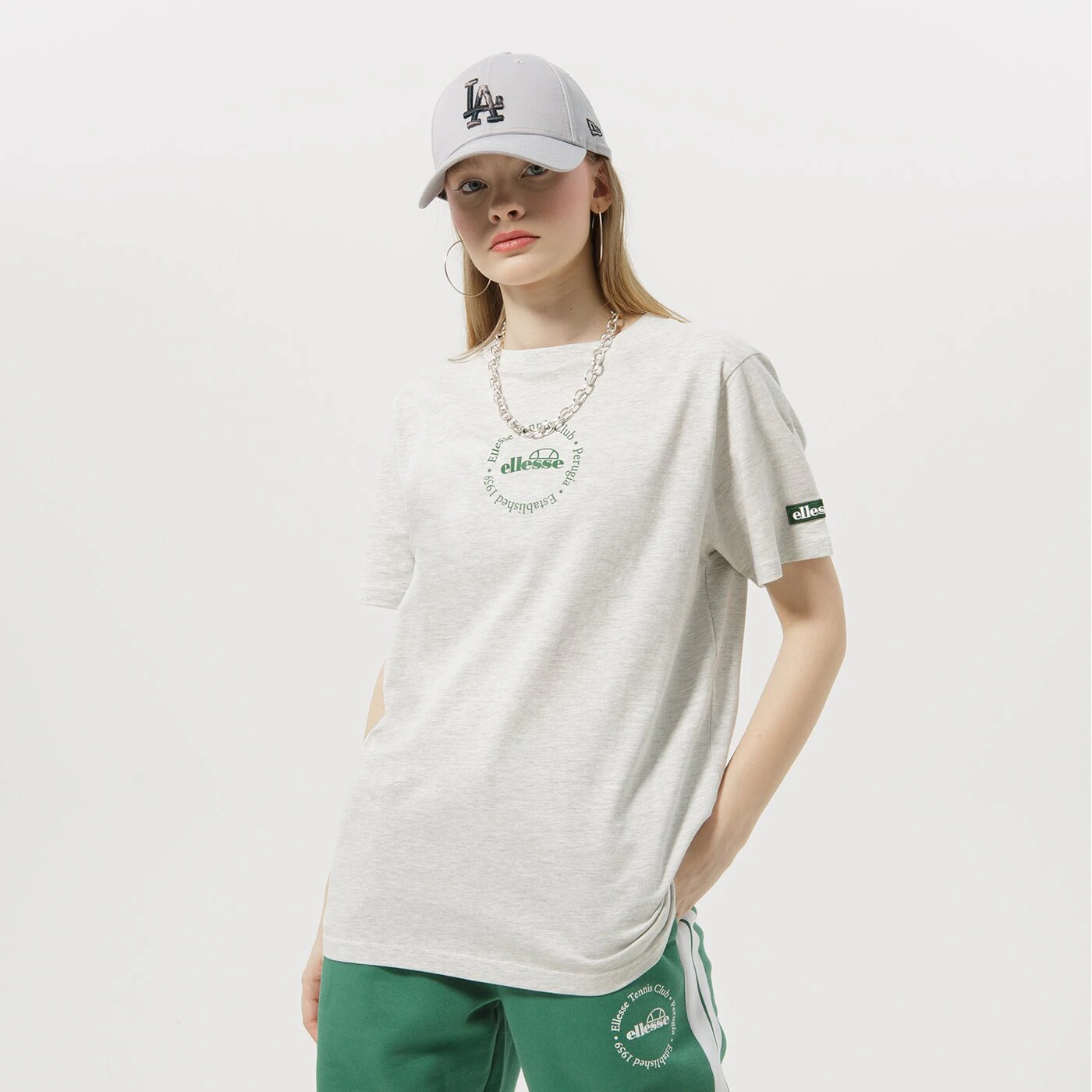 ELLESSE T-SHIRT MELODI TEE LGREY MRL Grau