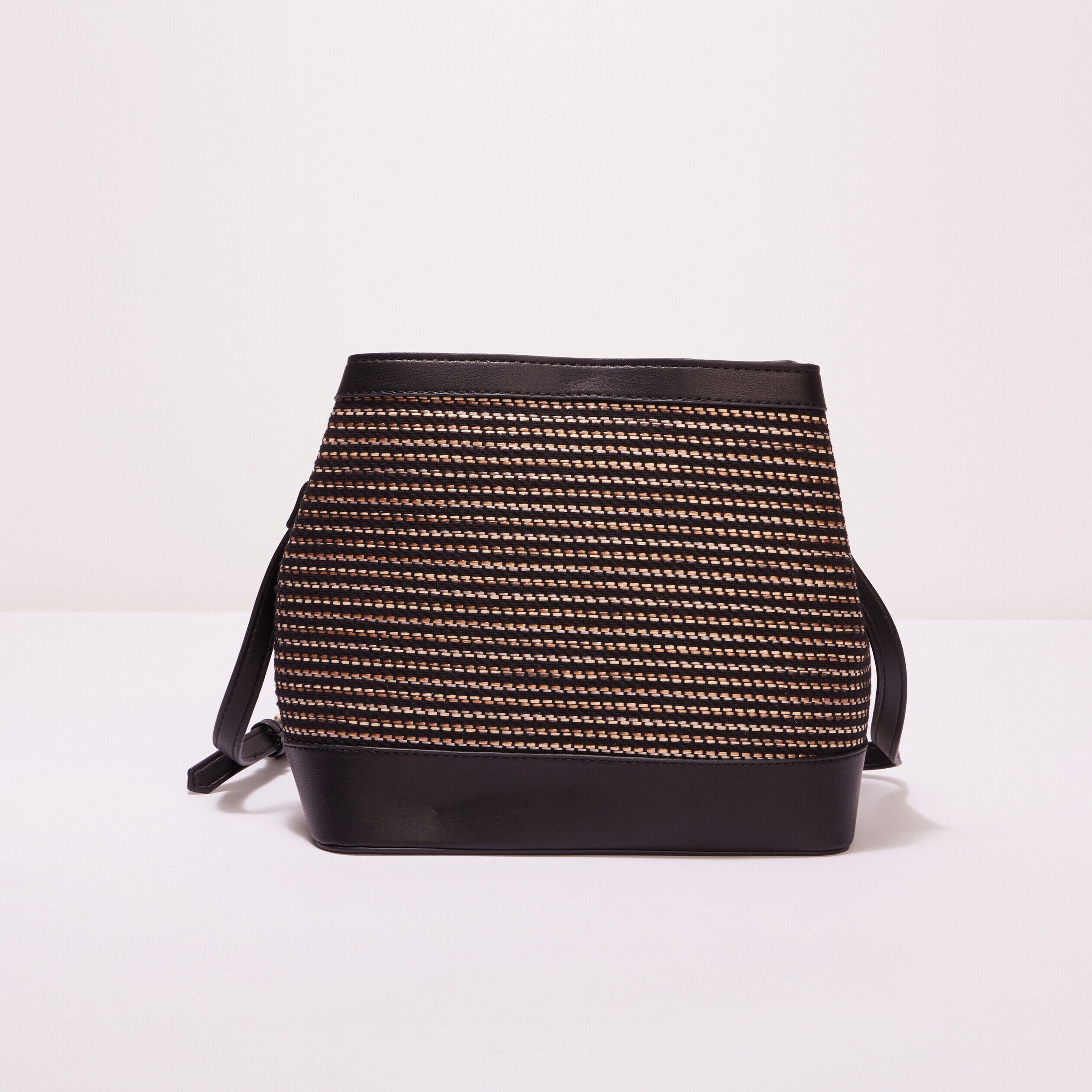 Sac seau rectangulaire noir femme | Cache Cache
