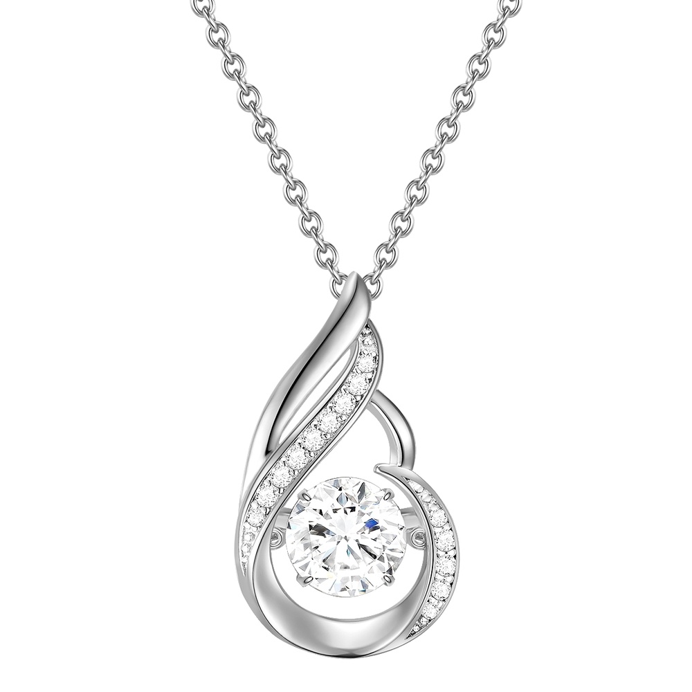 Rafaela Donata Collier en argent Argent sterling Oxyde de zirconium (CZ) en Argent collier