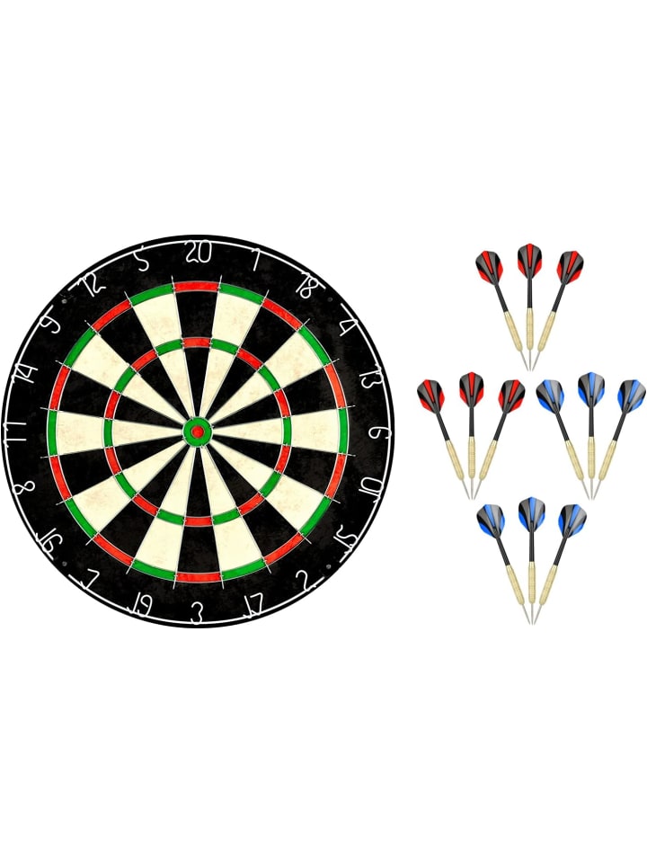 COFI 1453 Dartscheibe mit klammerfreiem Bullseye in Mehrfarbig günstig kaufen onesize