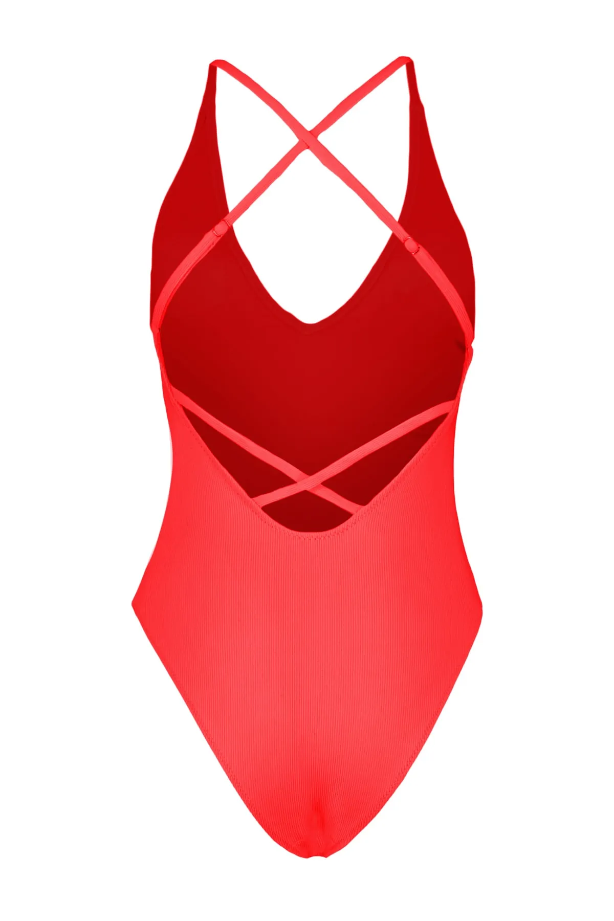 Trendyol Collection  Badeanzug - Rot - Strukturiert