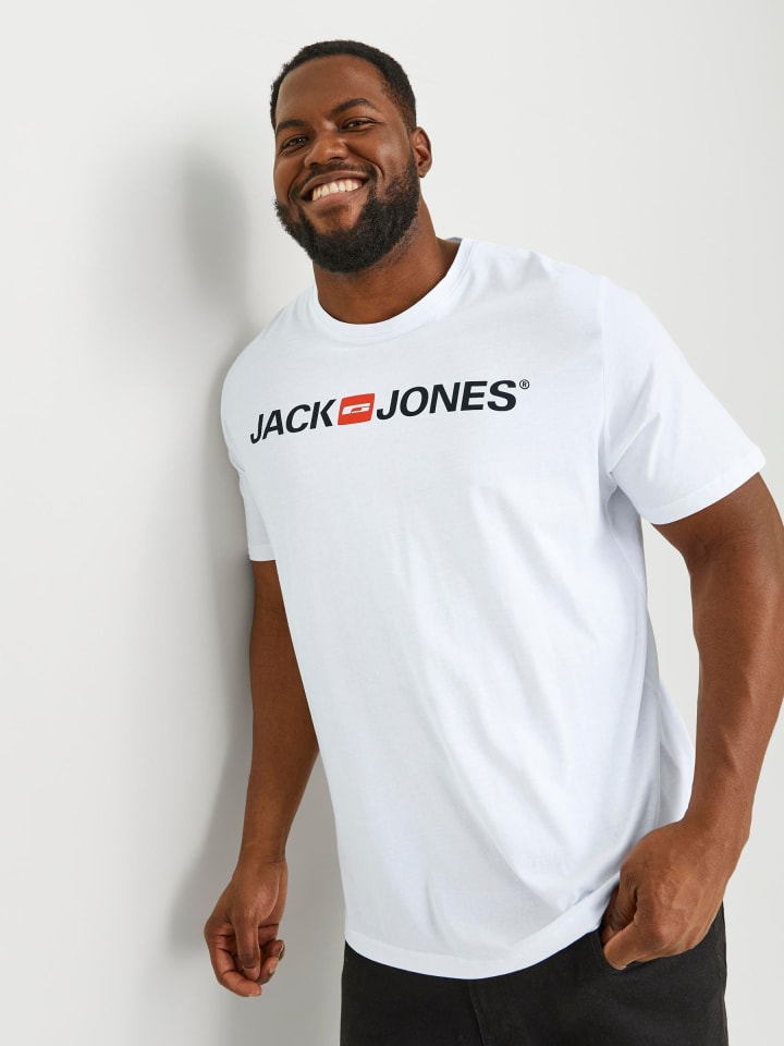 JACK & JONES PLUS T-shirt in White günstig kaufen