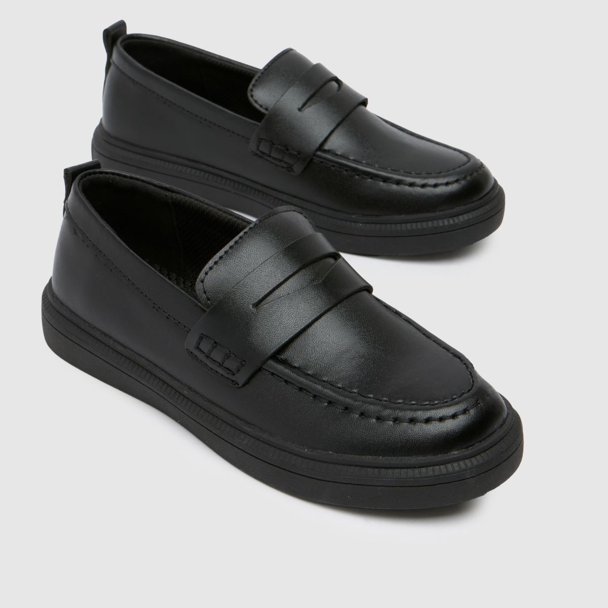 Schuh fekete Lincoln mokaszin fiú junior cipők