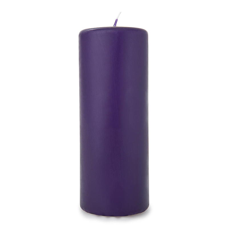 Vie Home Kubbelys 39 timer ø 5,8 x 12 cm, lilla, parafin