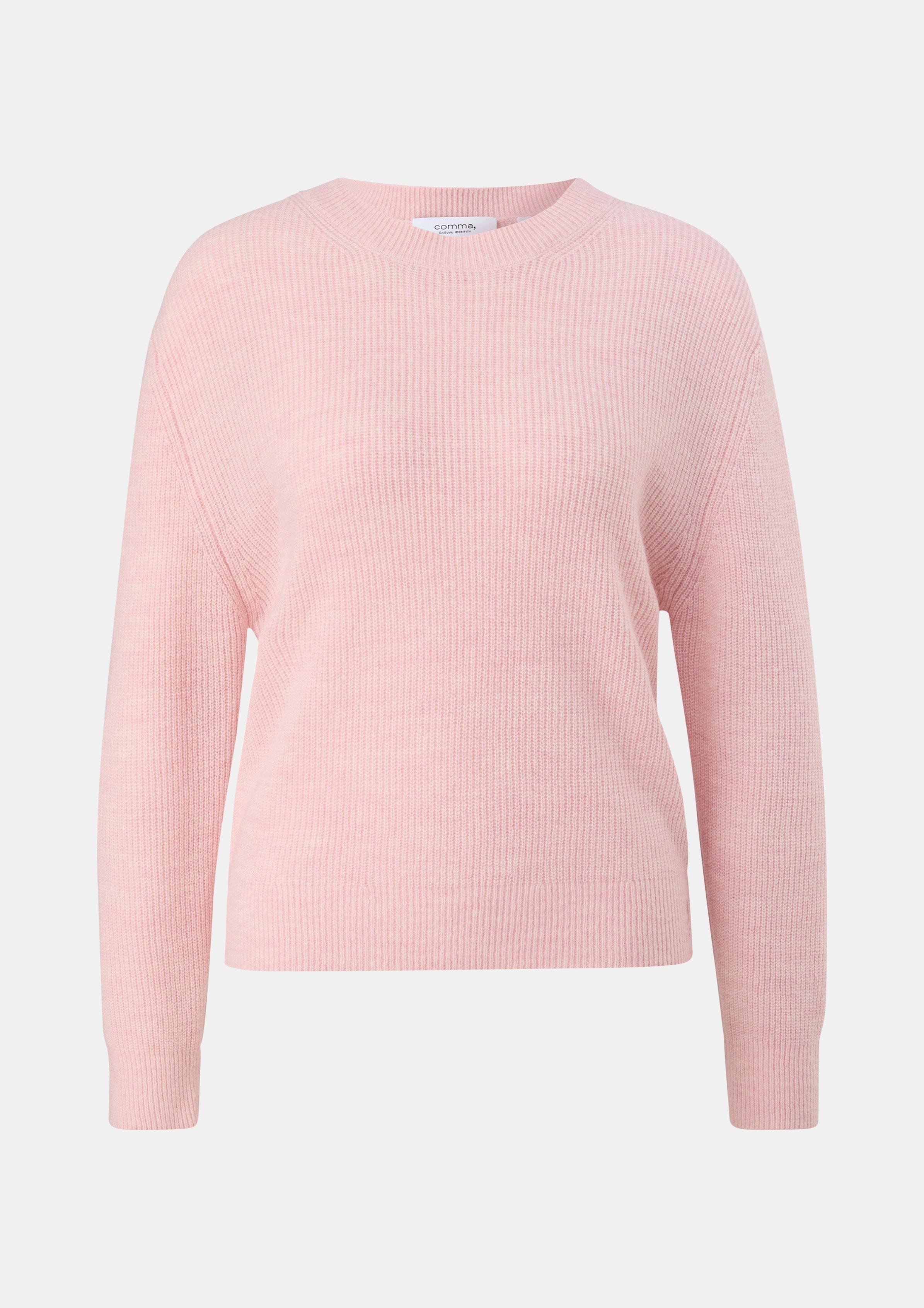 Softer Pullover aus Wollmix - zartrosa
