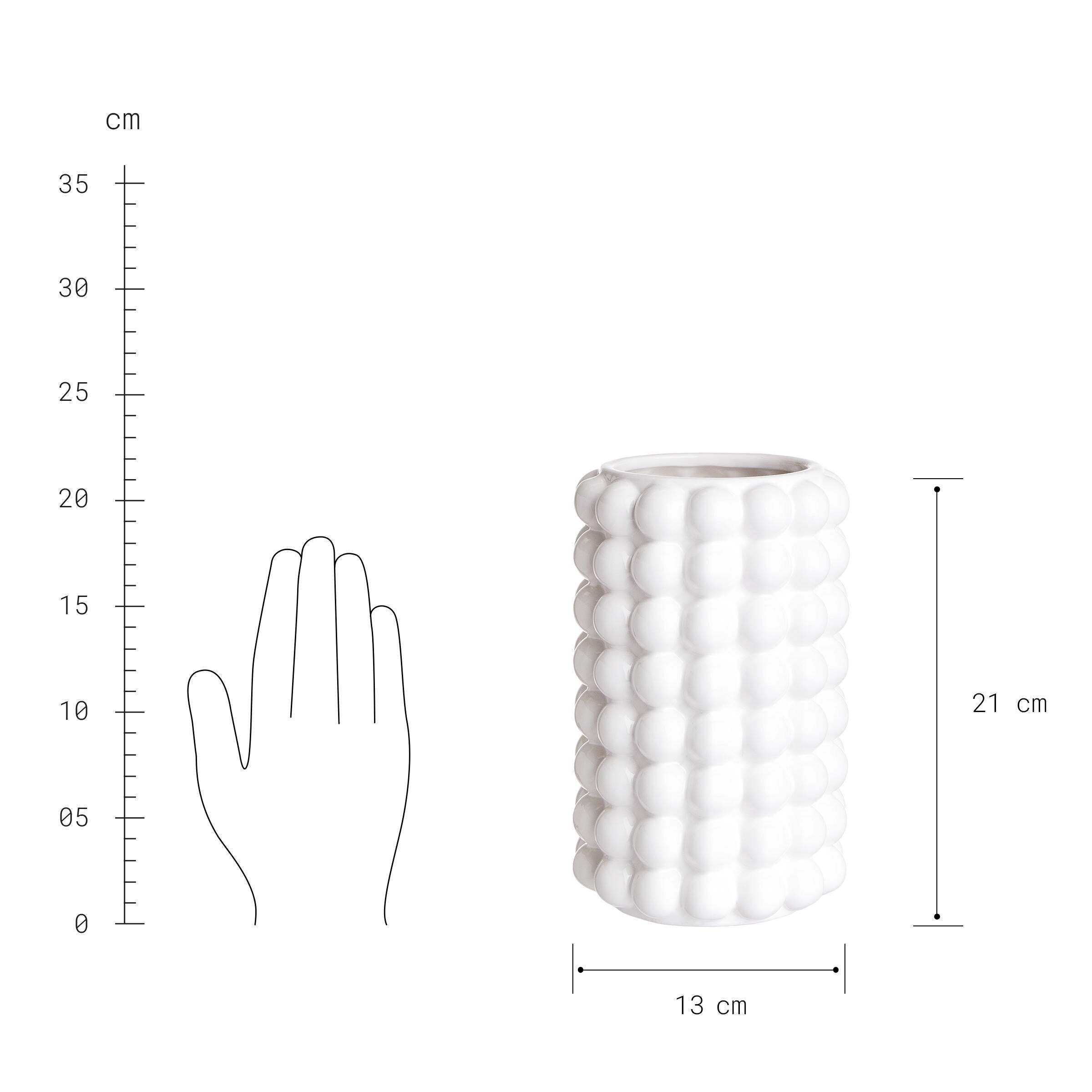 BUTLERS Dekovase BUBBLE Vase Höhe 21cm