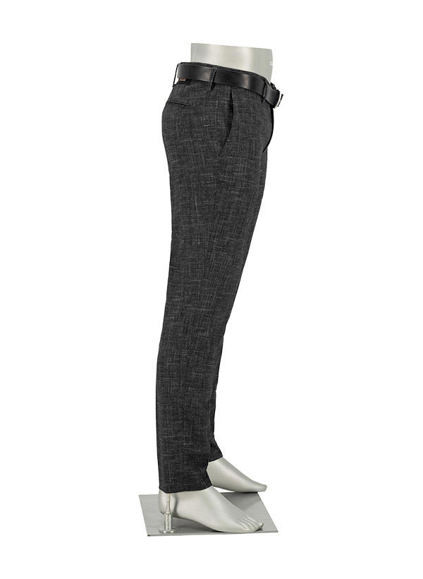 Alberto, Hose Rob, Slim Fit, Wolle, anthrazit
