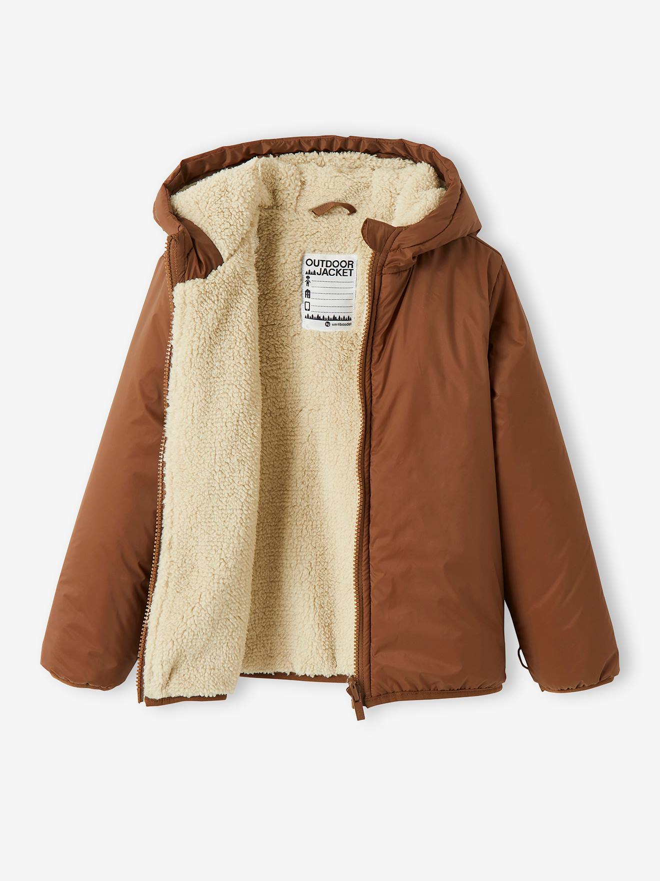 Parka 3 en 1 garçon avec blouson amovible bleu électrique