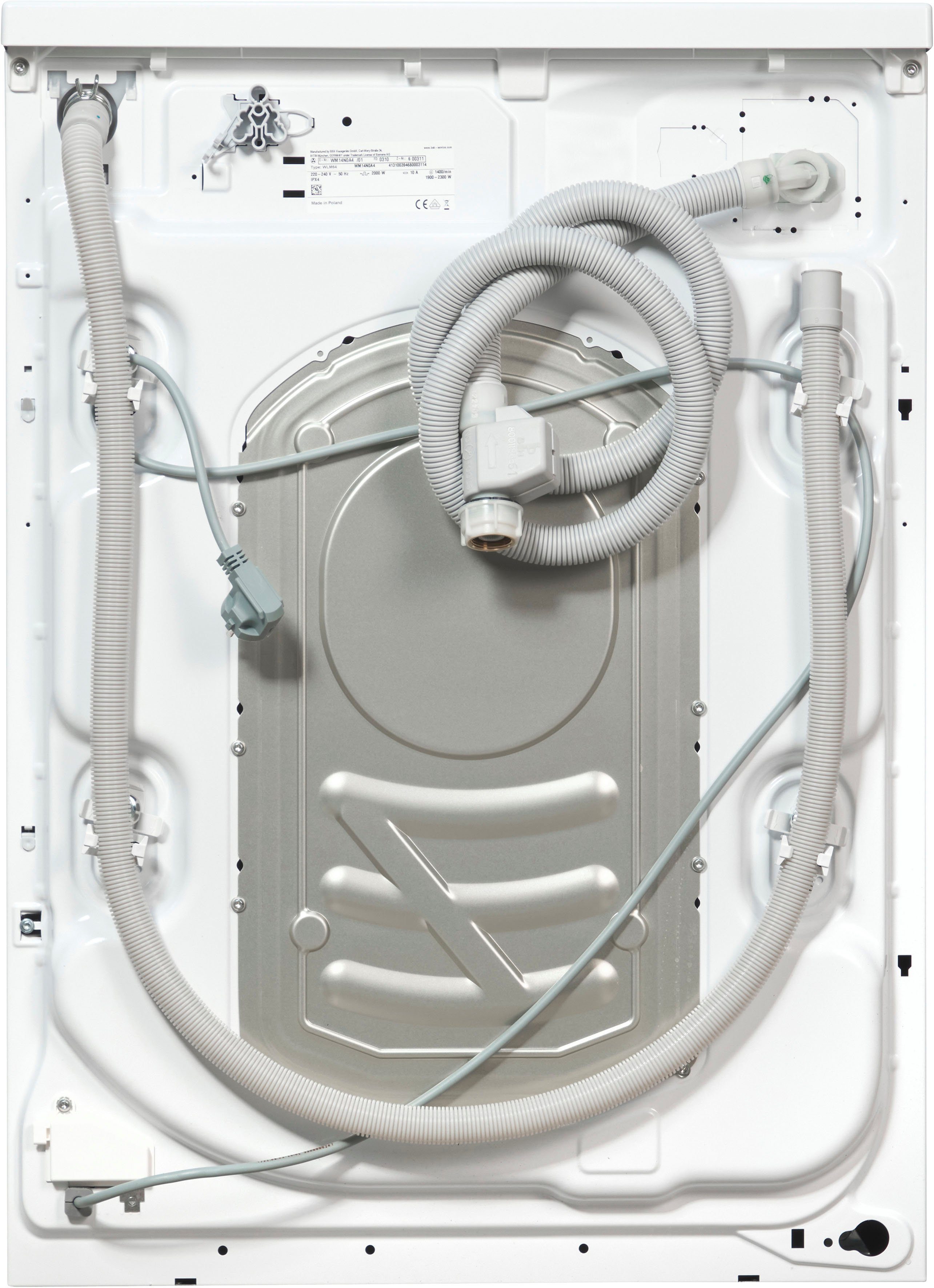 SIEMENS Waschmaschine iQ300 WM14N0A4, 8 kg, 1400 U/min, smartFinish – glättet dank Dampf sämtliche Knitterfalten