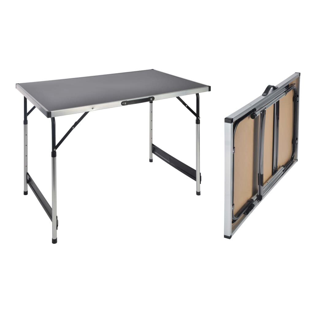 HI Klapptisch Klapptisch 100 x 60 x 94 cm Aluminium