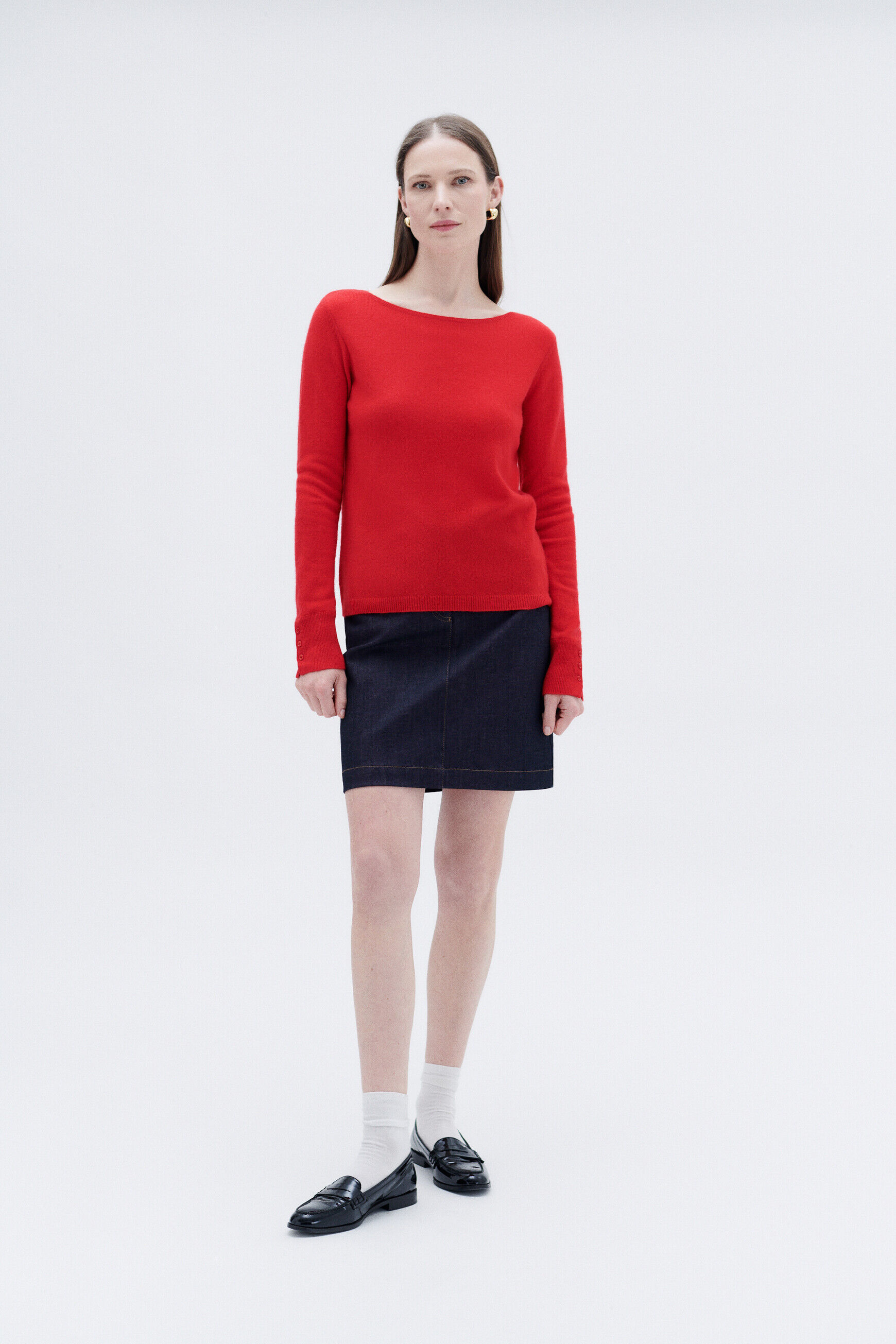 Pull mzoan rouge femme