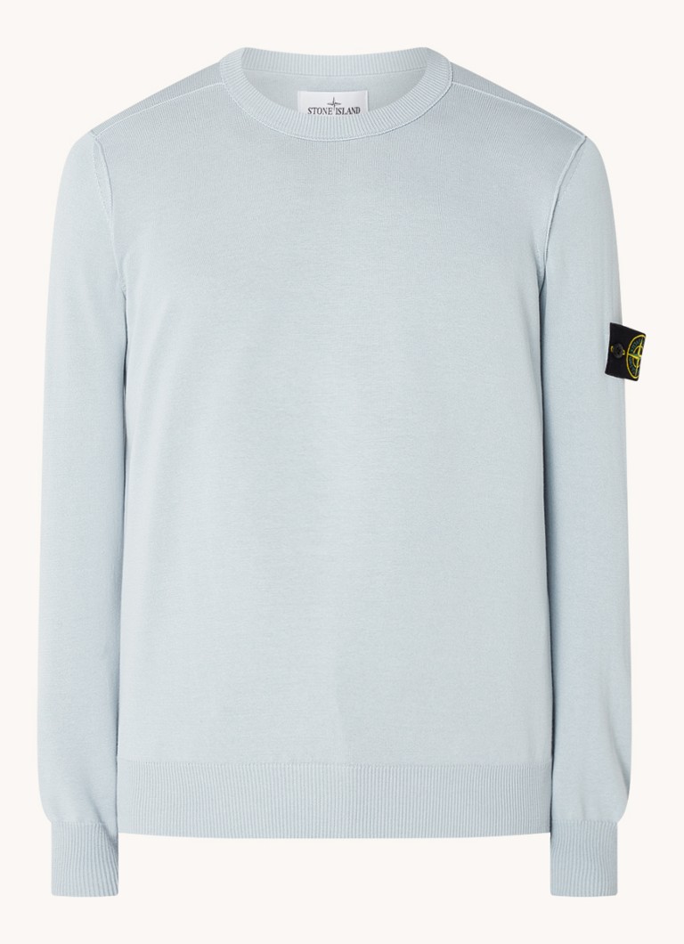 Stone Island 540B2 Fine-knit sweater with logo