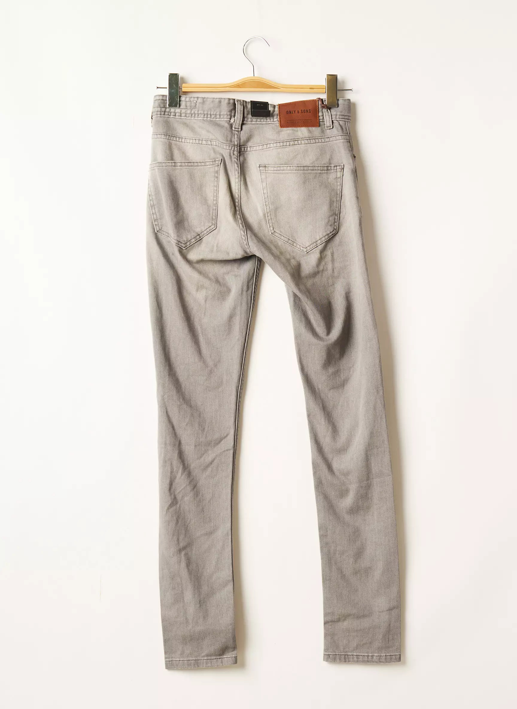 Only Jeans Skinny Homme couleur gris