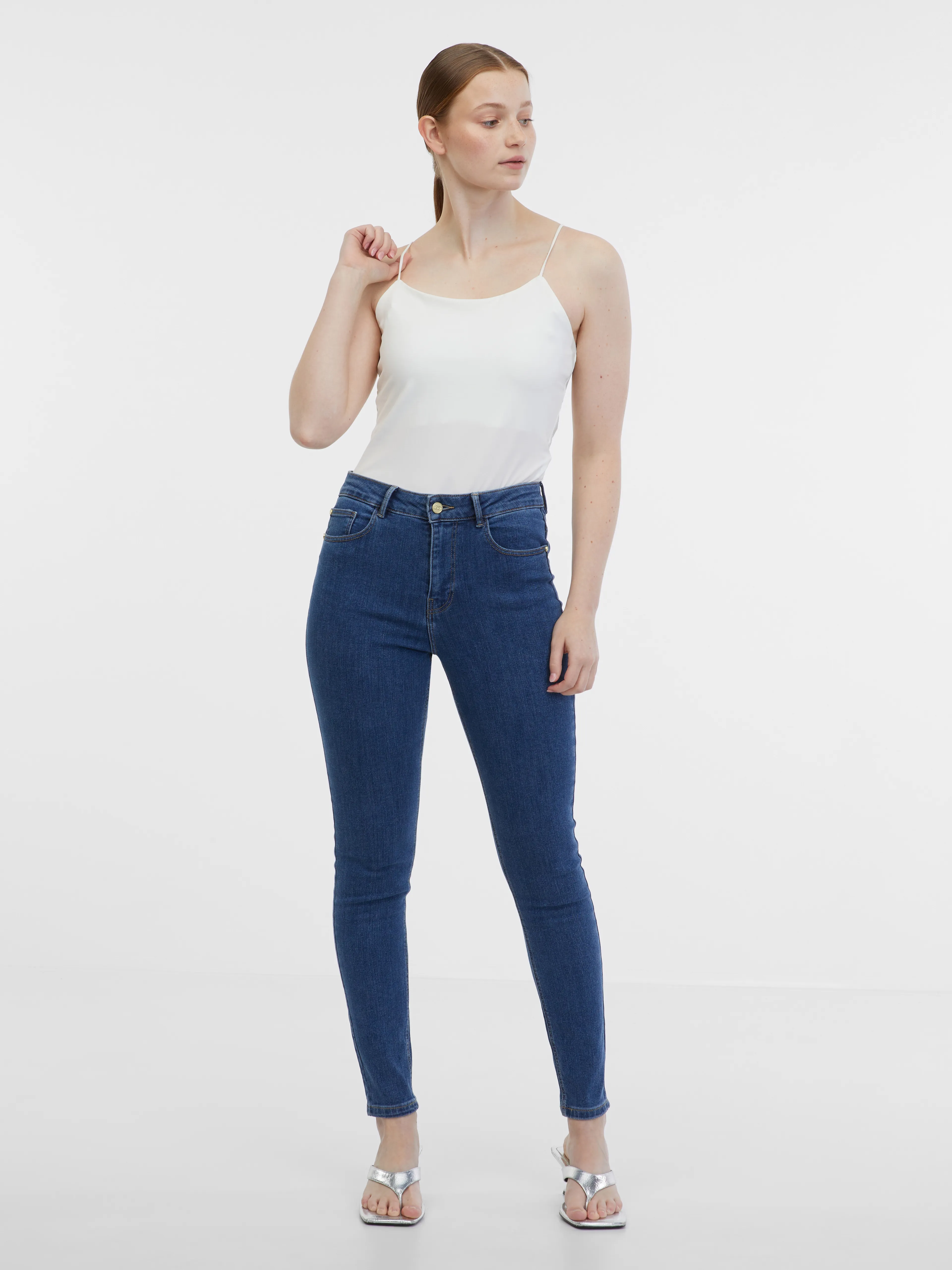Blaue Damen Skinny Fit Jeans ORSAY