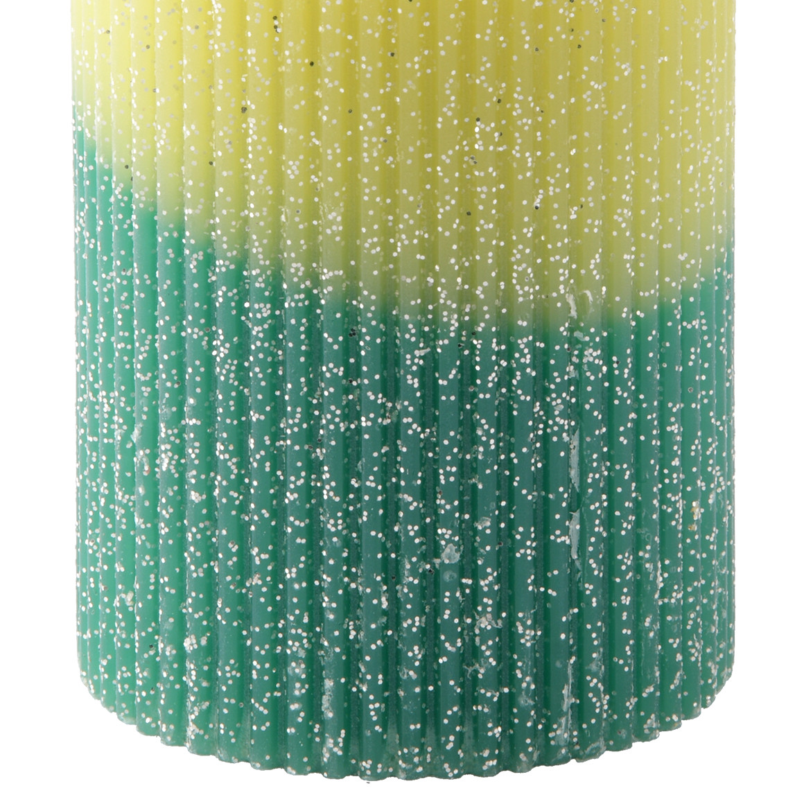 Kerze mit Glitzer