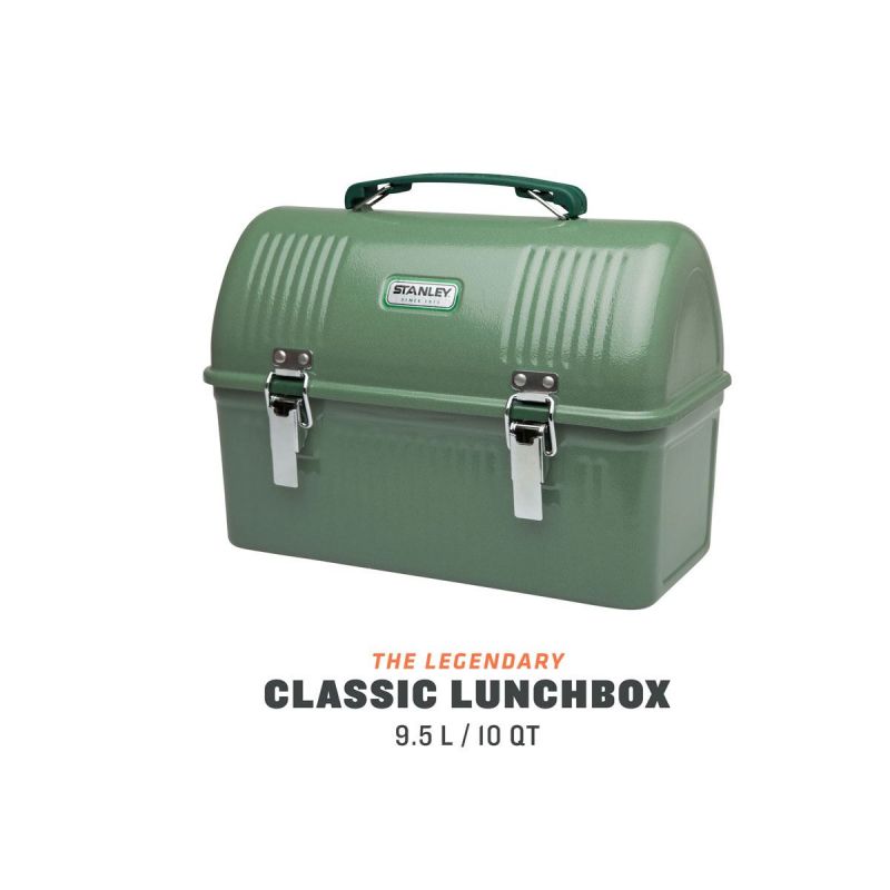 Picknickkoffer, Stanley Classic Legendary Lunch BOX 10qt \/ 9.5l Hammertone Green (Thermoflasche nicht im Lieferumfang enthalten)