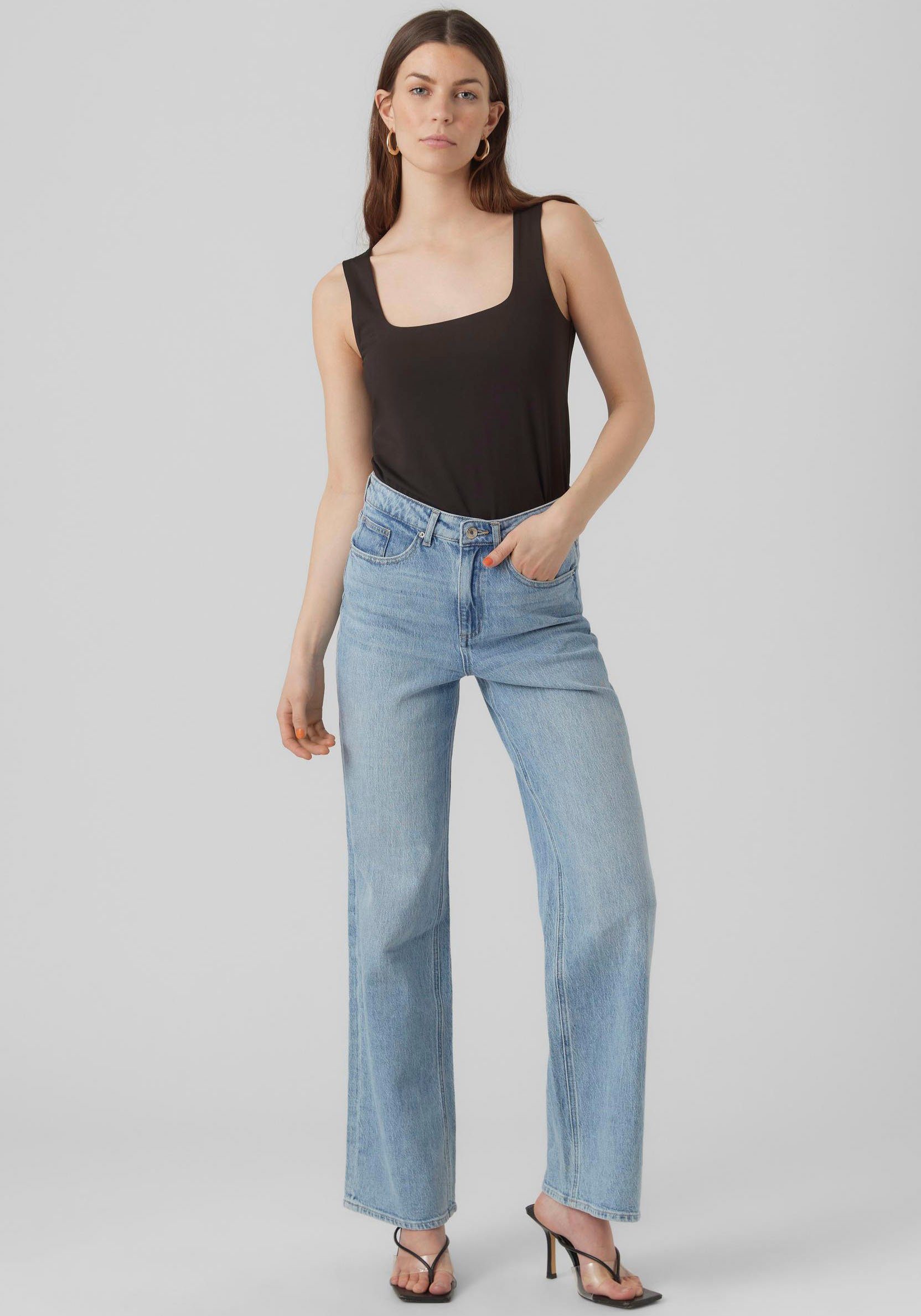 Vero Moda Shirttop VMBIANCA SL SQUARE NECK TOP JRS NOOS