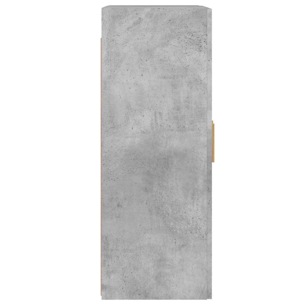 vidaXL Sideboard Wandschränke 2 Stk. Betongrau Holzwerkstoff (2 St)