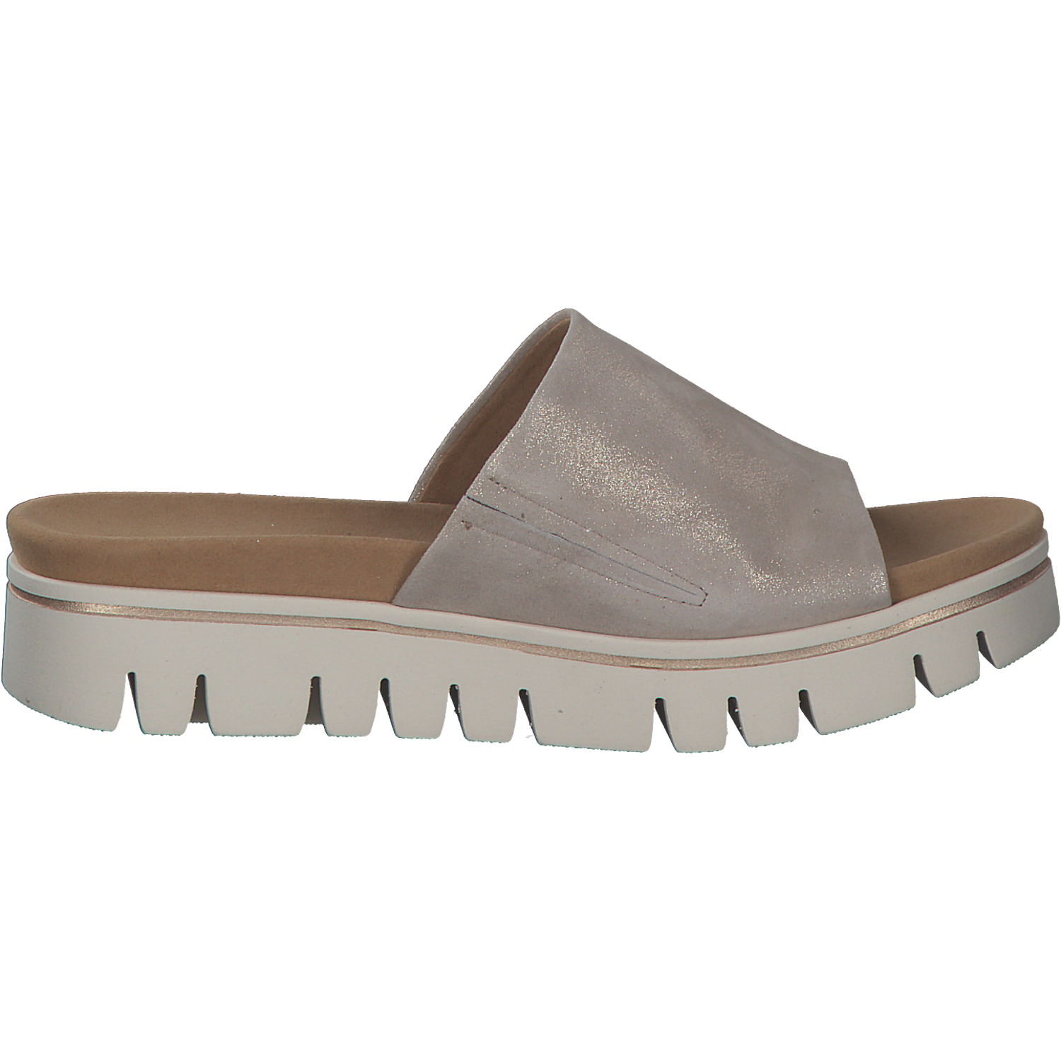 Gabor York 82.880, Plateau-Pantoletten, Damen, Beige