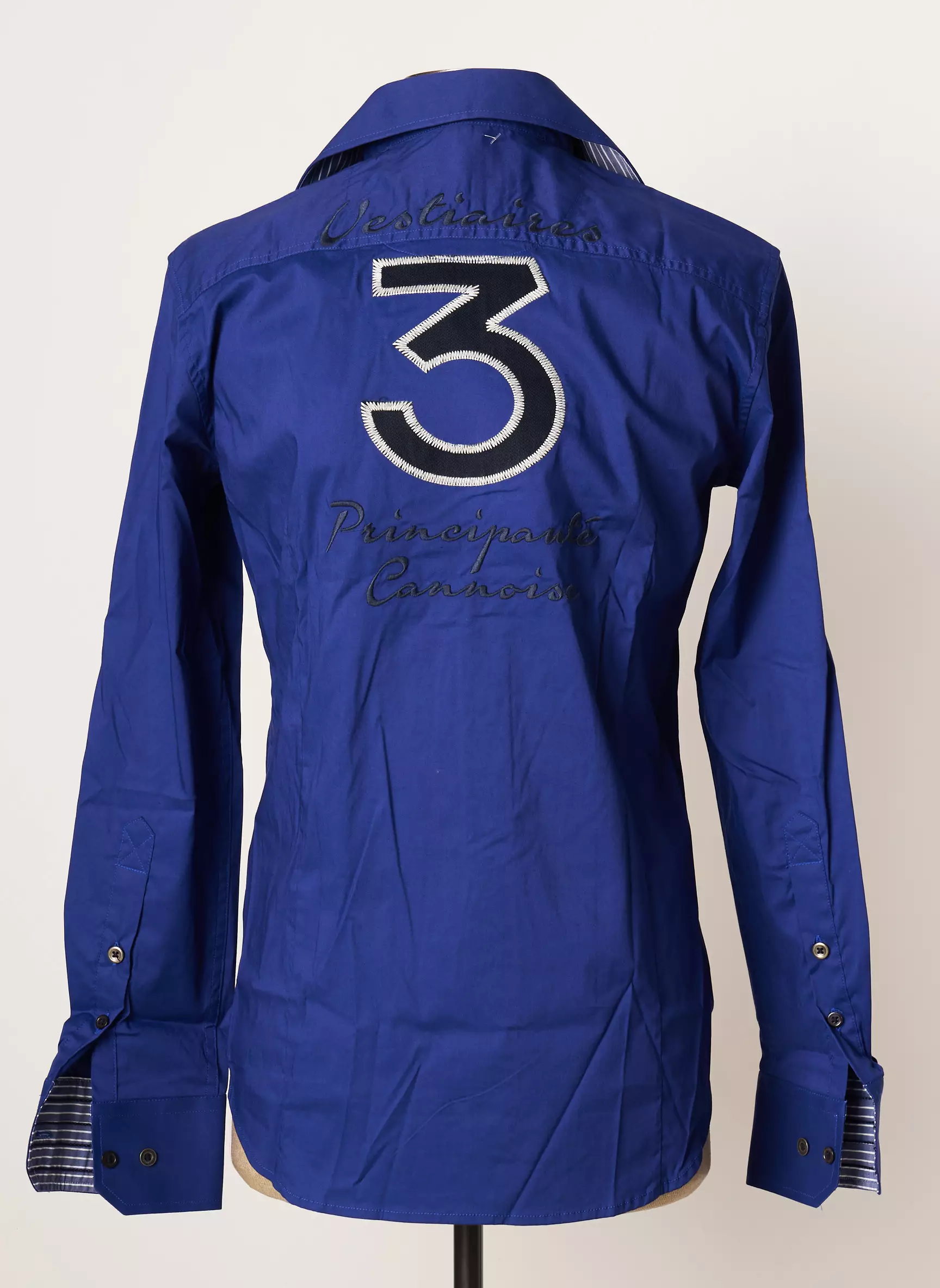 Vestiaires Principaute Cannoise Manches Longues Homme couleur bleu