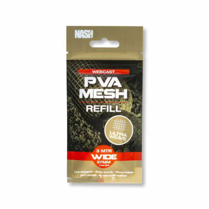 Náhradní náplň do PVA náplně Nash Webcast Soluble Net Refill Ultra Weave, široká, 37 mm