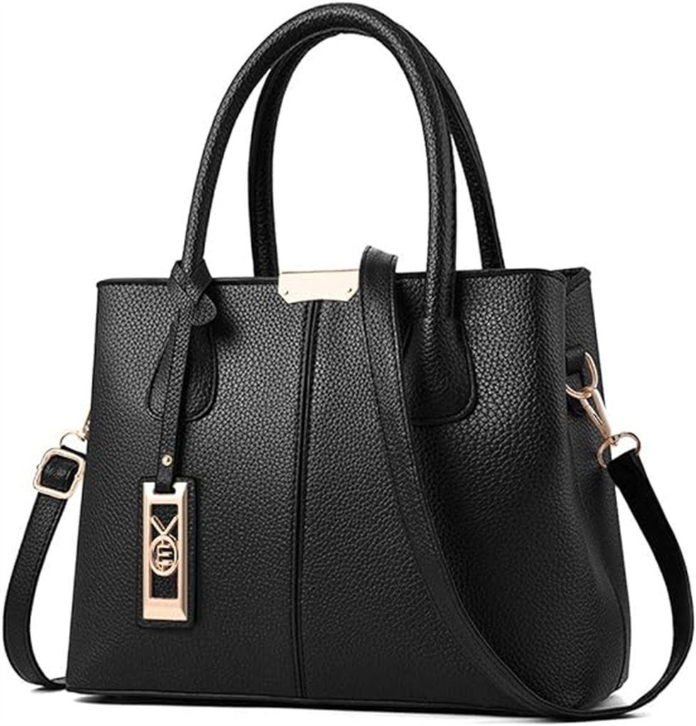 REDOM Henkeltasche Umhängetasche Handtasche Tragetasche Aktentasche Tasche Damen Frauen (Schultertasche Arbeitstasche Messenger-Tasche Top Griff Schultergurt, Freizeittasche, Unitasche, Bürotasche, Kunstleder, Kunstledertasche), für Frau Frauen Junge