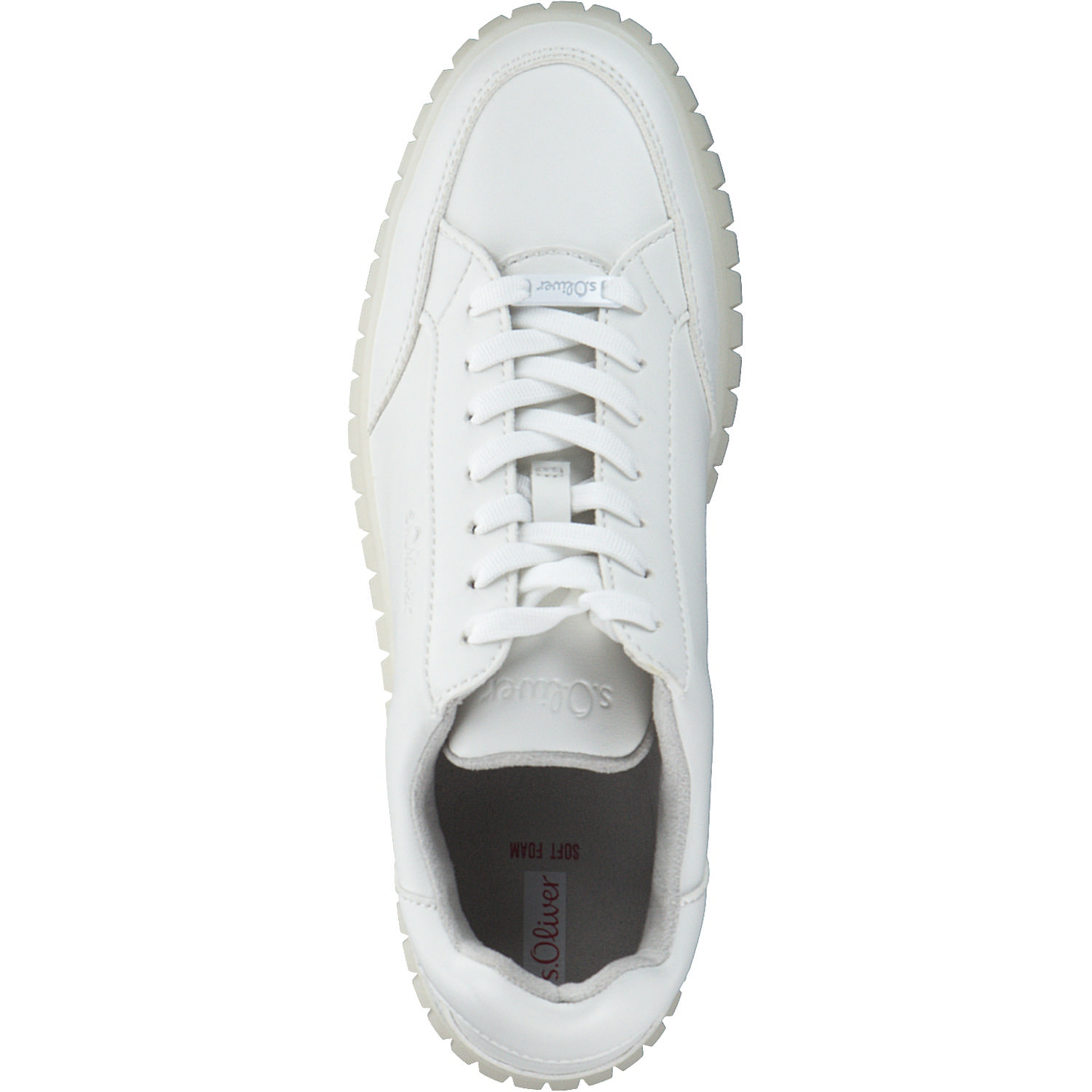 s. Oliver 23645, Schnürschuhe, Damen, white