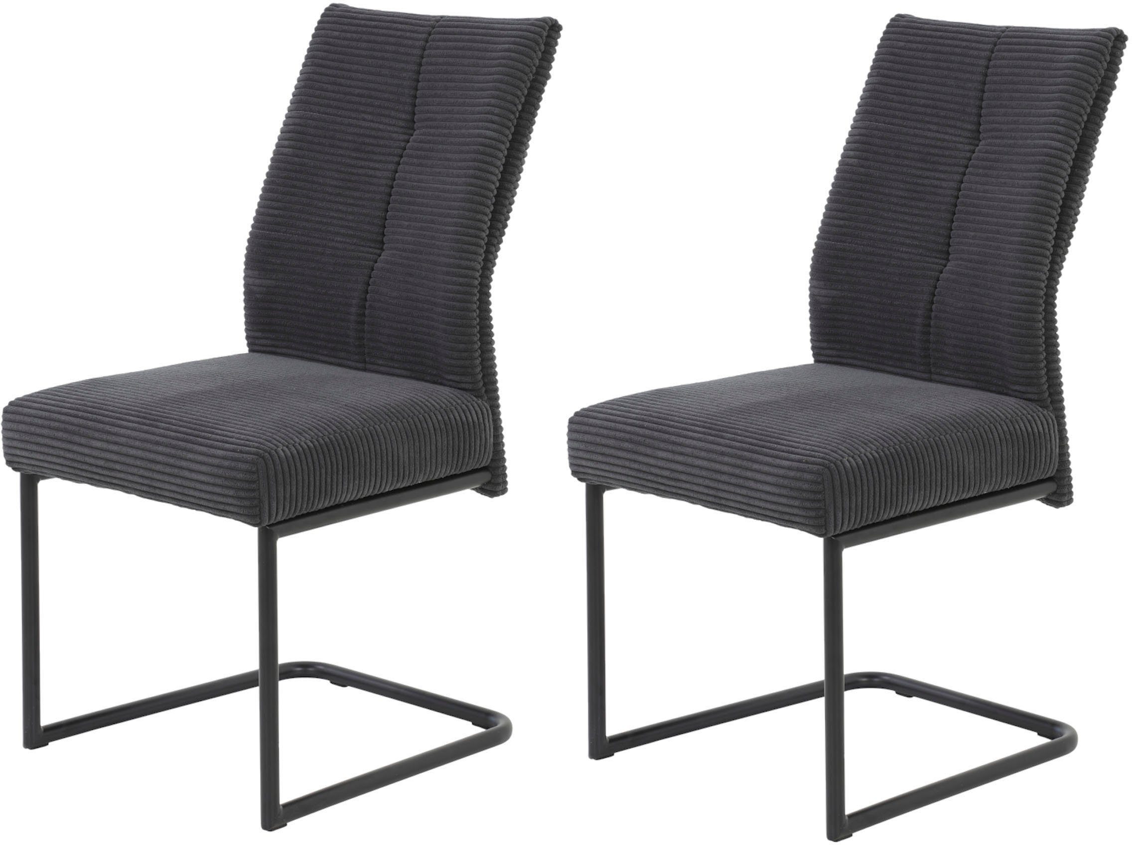 HELA Freischwinger Dagmar (Set, 2 St), bequeme Federkern Polsterung, Breitcordbezug