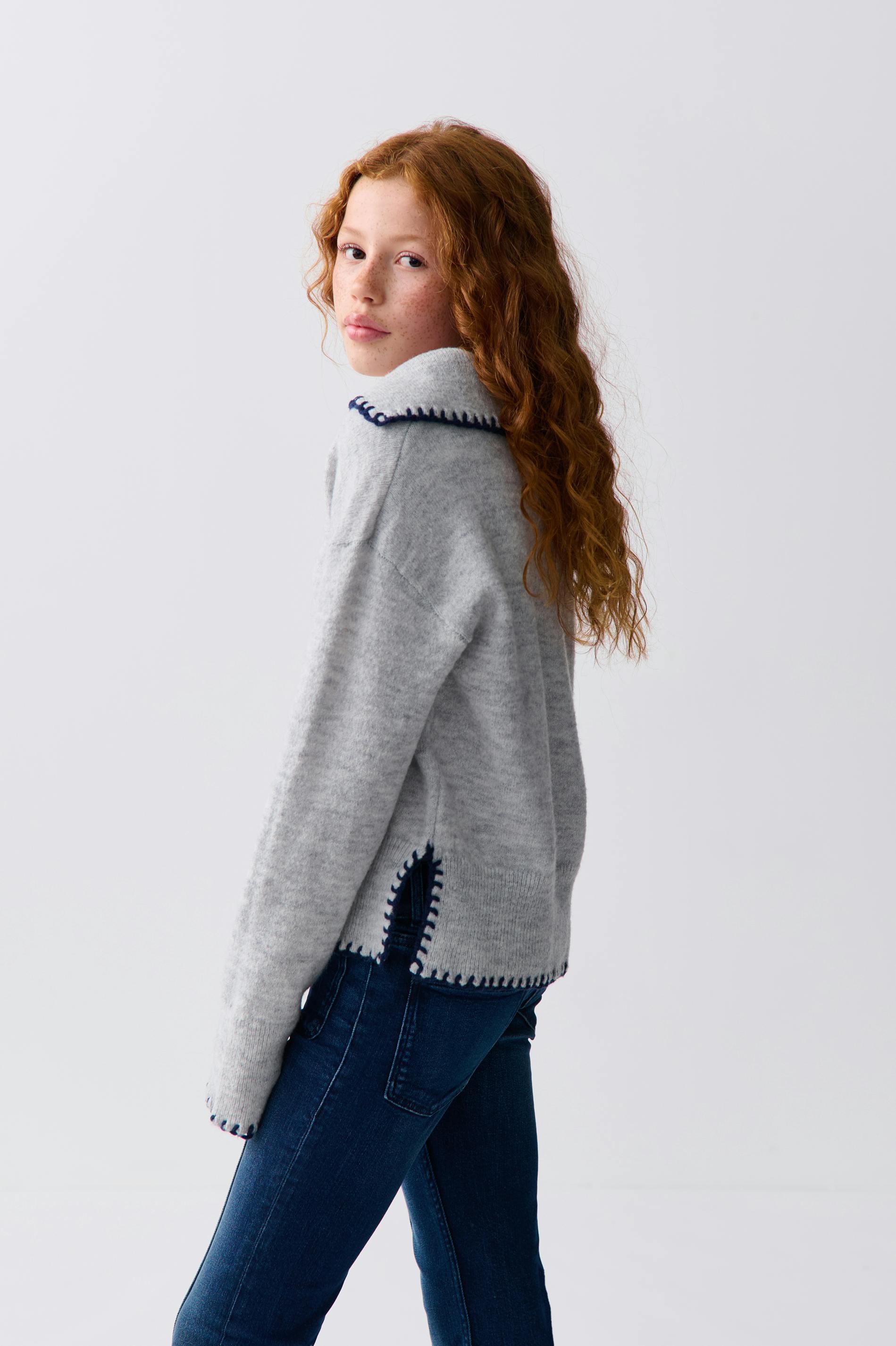 Y stitch sweater